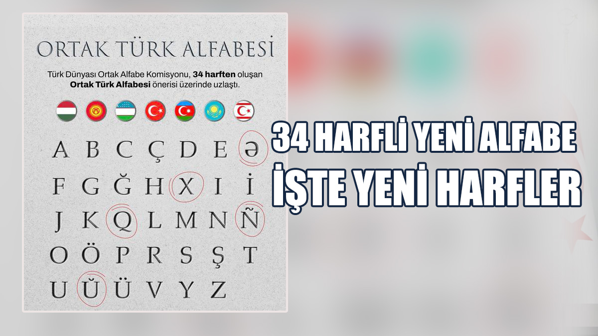 Alfabe 34 Harfli Oluyor...
